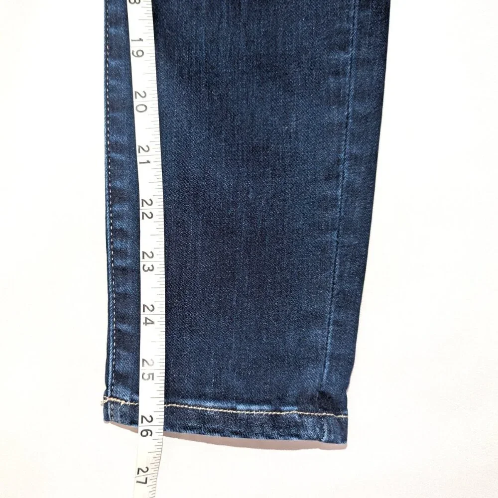 Frame | Le High Skinny Crop Jeans Sanctuary Dark Wash | Size 26 - Picture 11 of 13